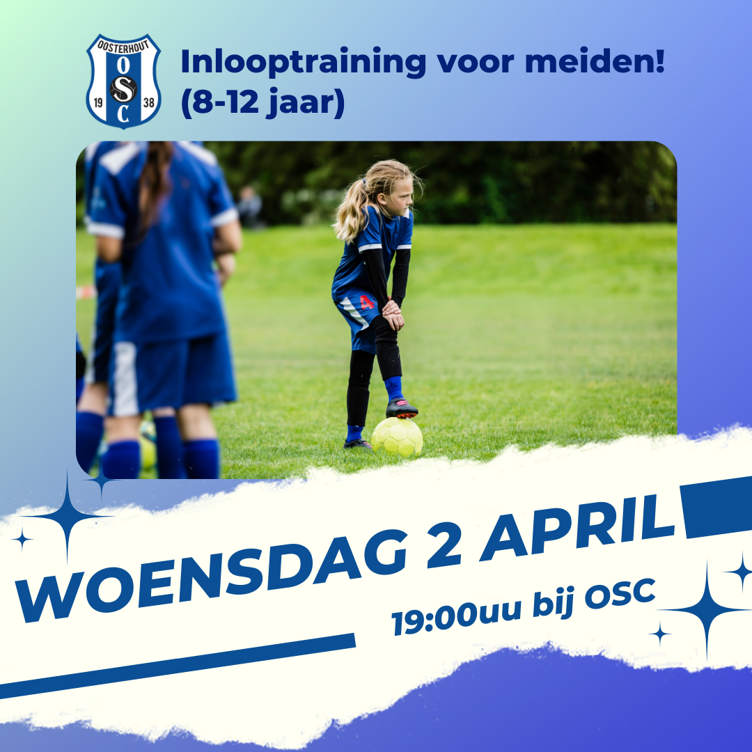 Inlooptraining voor meiden!