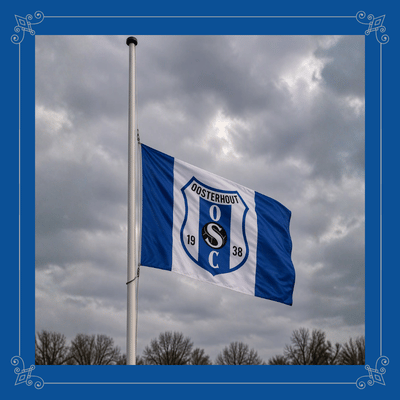De vlag halfstok bij OSC